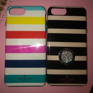Two kate spade phone case. iPhone 8plus